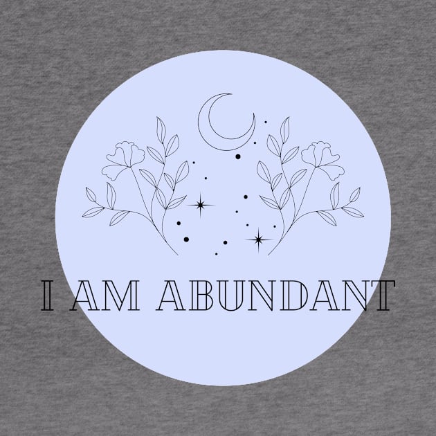 Affirmation Collection - I Am Abundant (Blue) by Tanglewood Creations